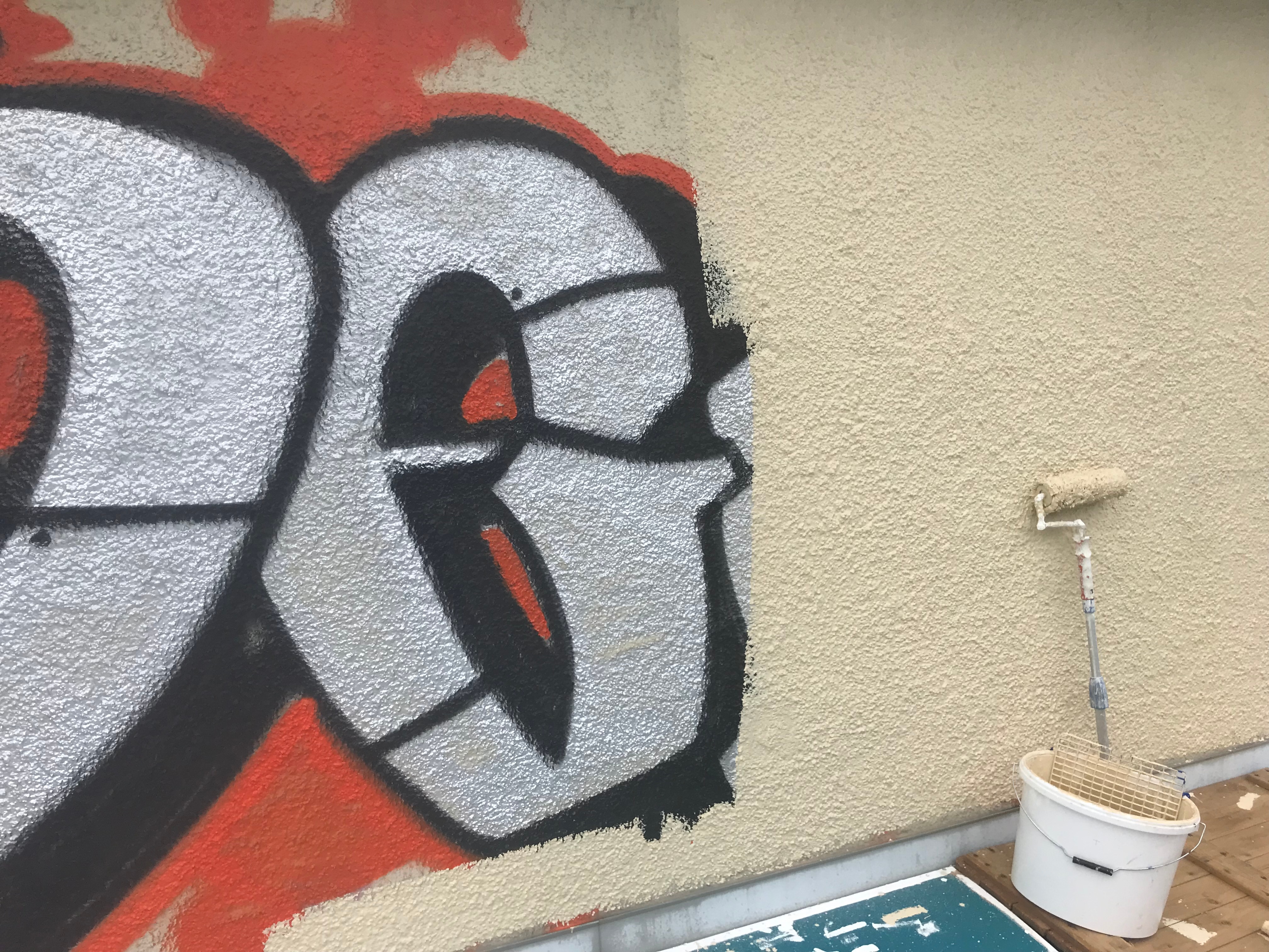 Graffiti entfernen<br>